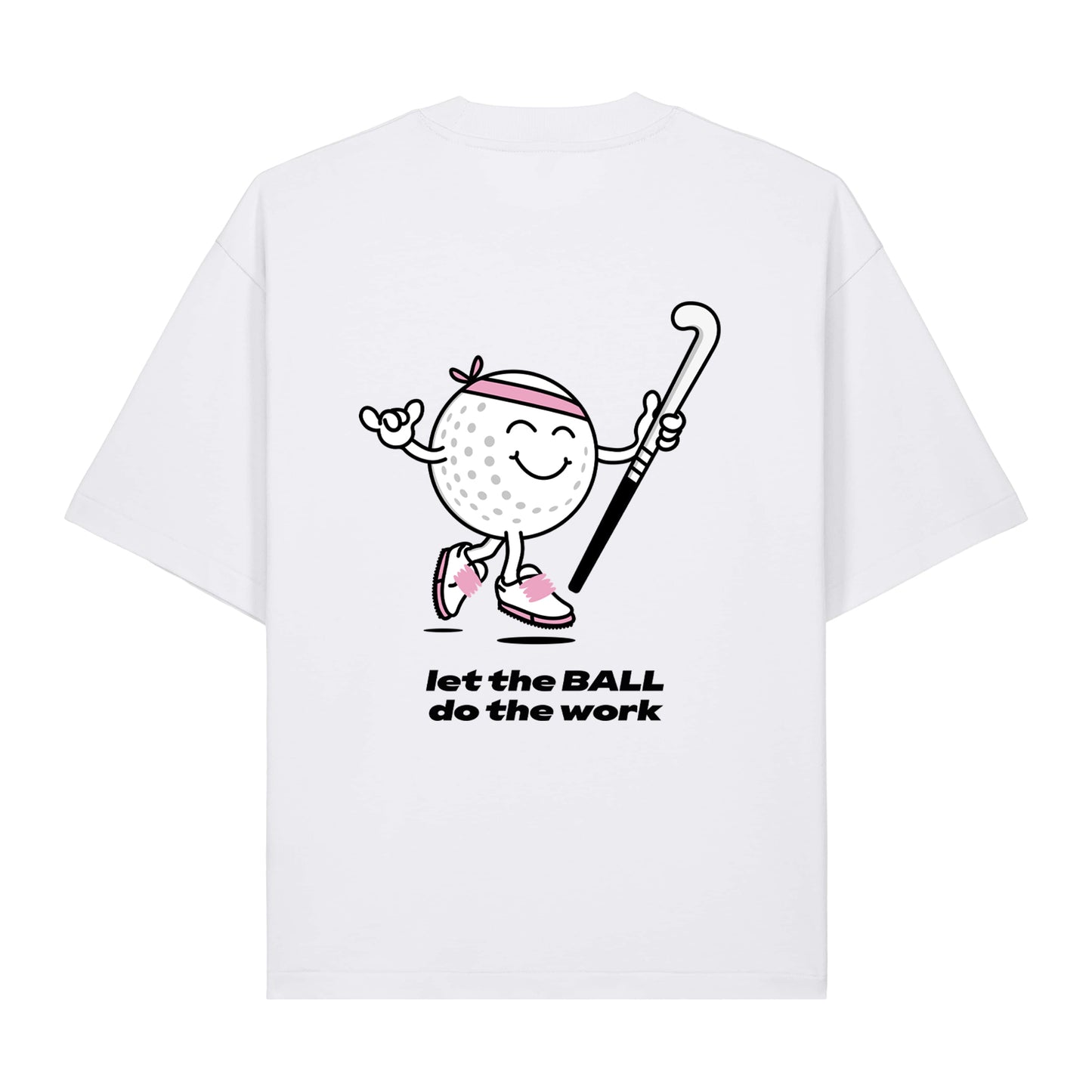 let the ball do the work boxy fit t shirt