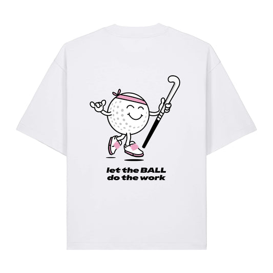 let the ball do the work boxy fit t shirt